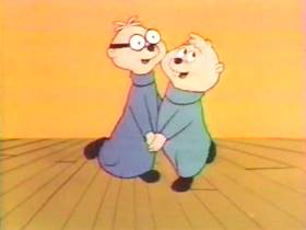 Screenshots from the 1961 Bagdasarian Productions cartoon Buffalo Gals