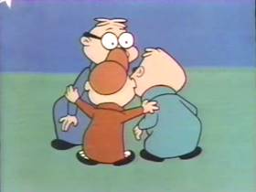 Screenshots from the 1961 Bagdasarian Productions cartoon Buffalo Gals