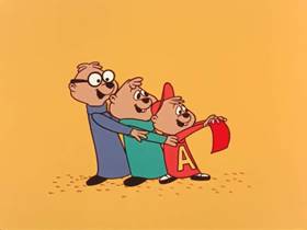 Screenshots from the 1961 Bagdasarian Productions cartoon The Brave Chipmunks