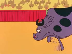 Screenshots from the 1961 Bagdasarian Productions cartoon The Brave Chipmunks