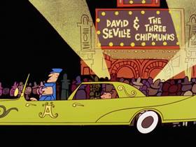 Screenshots from the 1961 Bagdasarian Productions cartoon Yankee Doodle