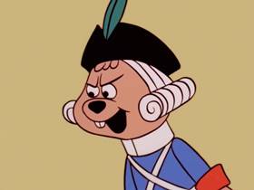 Screenshots from the 1961 Bagdasarian Productions cartoon Yankee Doodle