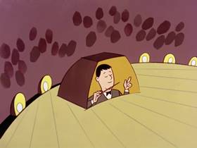 Screenshots from the 1961 Bagdasarian Productions cartoon Yankee Doodle