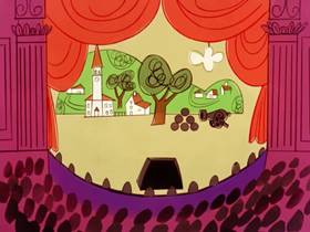 Screenshots from the 1961 Bagdasarian Productions cartoon Yankee Doodle