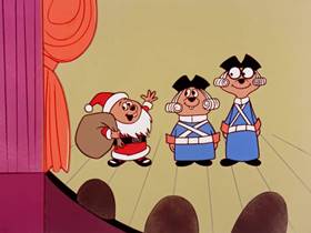 Screenshots from the 1961 Bagdasarian Productions cartoon Yankee Doodle