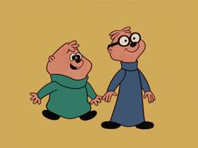 Screenshots from the 1961 Bagdasarian Productions cartoon Witch Doctor