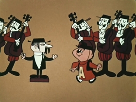 Screenshots from the 1961 Bagdasarian Productions cartoon Spain