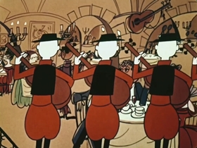 Screenshots from the 1961 Bagdasarian Productions cartoon Spain