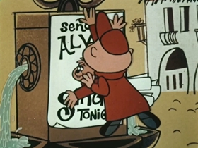 Screenshots from the 1961 Bagdasarian Productions cartoon Spain