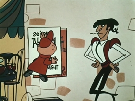 Screenshots from the 1961 Bagdasarian Productions cartoon Spain
