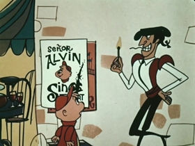 Screenshots from the 1961 Bagdasarian Productions cartoon Spain