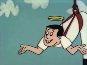 Screenshots from the 1961 Bagdasarian Productions cartoon Swing Low, Sweet Chariot