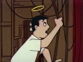 Screenshots from the 1961 Bagdasarian Productions cartoon Swing Low, Sweet Chariot