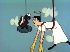 Screenshots from the 1961 Bagdasarian Productions cartoon Swing Low, Sweet Chariot