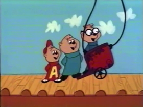 Screenshots from the 1961 Bagdasarian Productions cartoon Swing Low, Sweet Chariot