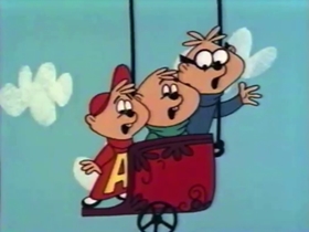 Screenshots from the 1961 Bagdasarian Productions cartoon Swing Low, Sweet Chariot