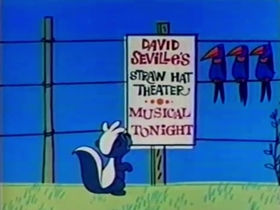 Screenshots from the 1961 Bagdasarian Productions cartoon Swing Low, Sweet Chariot