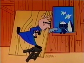 Screenshots from the 1961 Bagdasarian Productions cartoon Swing Low, Sweet Chariot