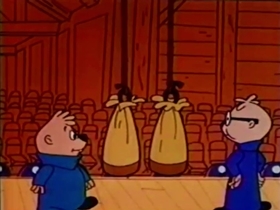 Screenshots from the 1961 Bagdasarian Productions cartoon Swing Low, Sweet Chariot