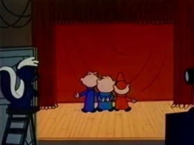 Screenshots from the 1961 Bagdasarian Productions cartoon Swing Low, Sweet Chariot