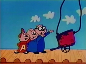 Screenshots from the 1961 Bagdasarian Productions cartoon Swing Low, Sweet Chariot