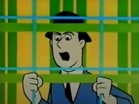 Screenshots from the 1961 Bagdasarian Productions cartoon Comin