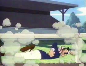 Screenshots from the 1961 Disney cartoon A Salute to Father