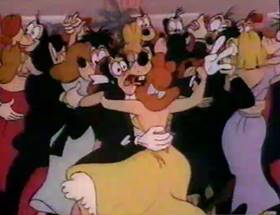Screenshots from the 1961 Disney cartoon A Salute to Father