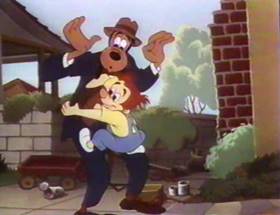 Screenshots from the 1961 Disney cartoon A Salute to Father
