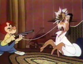 Screenshots from the 1961 Disney cartoon A Salute to Father
