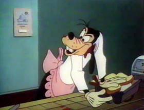 Screenshots from the 1961 Disney cartoon A Salute to Father