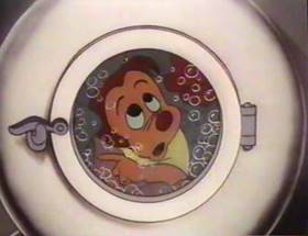 Screenshots from the 1961 Disney cartoon A Salute to Father