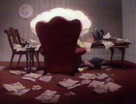 Screenshots from the 1961 Disney cartoon A Salute to Father