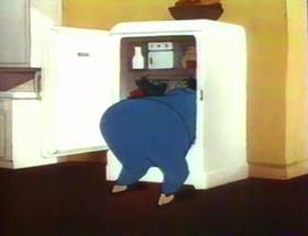 Screenshots from the 1961 Disney cartoon A Salute to Father