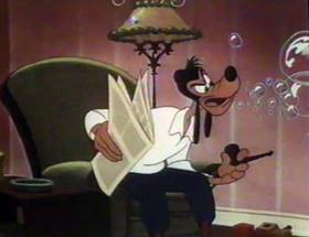 Screenshots from the 1961 Disney cartoon A Salute to Father
