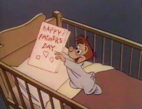 Screenshots from the 1961 Disney cartoon A Salute to Father