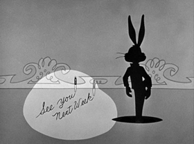 Screenshots from the 1961 Warner Bros. cartoon Ballpoint Puns