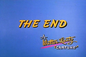 Screenshots from the 1961 Walter Lantz cartoon Rough and Tumbleweed