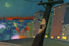 Screenshots from the 1961 Walter Lantz cartoon Poop Deck Pirate