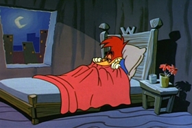 Screenshots from the 1961 Walter Lantz cartoon Poop Deck Pirate