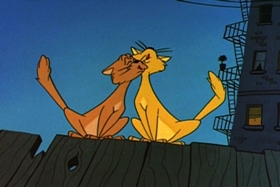 Screenshots from the 1961 Walter Lantz cartoon Poop Deck Pirate