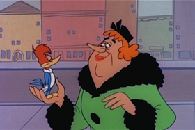 Screenshots from the 1961 Walter Lantz cartoon The Bird Who Came To Dinner