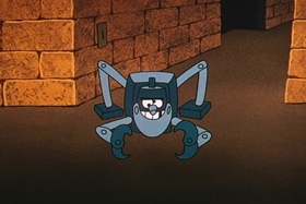 Screenshots from the 1961 Walter Lantz cartoon Franken-Stymied