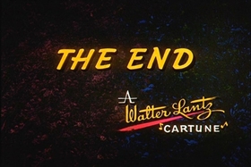 Screenshots from the 1961 Walter Lantz cartoon Franken-Stymied