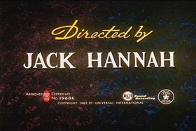 Screenshots from the 1961 Walter Lantz cartoon Franken-Stymied