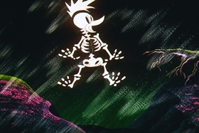 Screenshots from the 1961 Walter Lantz cartoon Franken-Stymied