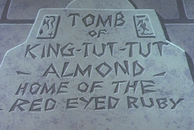 Screenshots from the 1961 Walter Lantz cartoon Case of the Red-Eyed Ruby