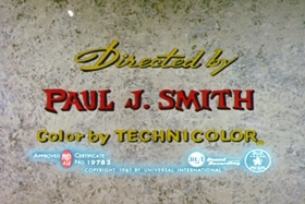 Screenshots from the 1961 Walter Lantz cartoon Case of the Red-Eyed Ruby