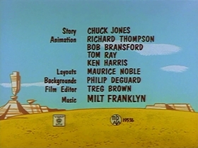 Screenshots from the 1961 Warner Bros. cartoon Zip 