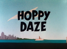 Screenshots from the 1961 Warner Bros. cartoon Hoppy Daze